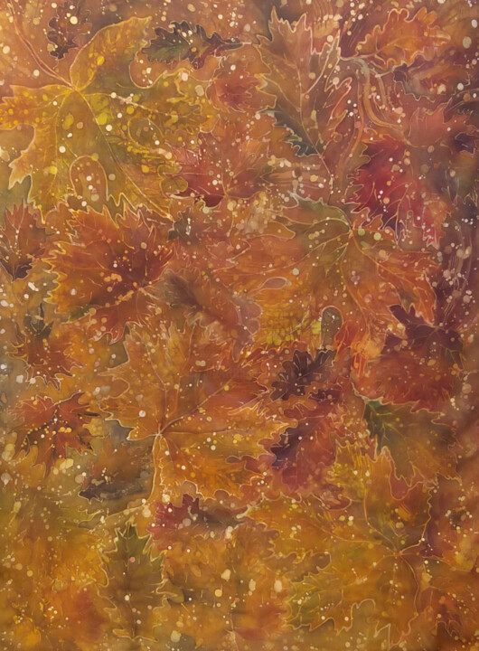 Painting titled "Rustle of Foliage" by Anna Keisar, Original Artwork, Pigments