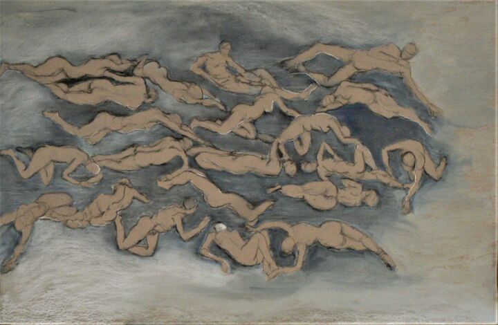 Σχέδιο με τίτλο "CREATION" από Anna Langowski, Αυθεντικά έργα τέχνης, Μολύβι