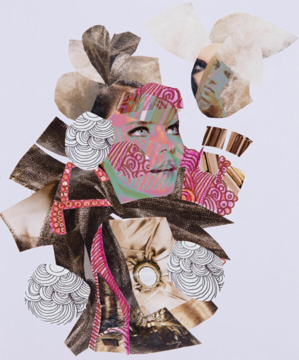 Collagen mit dem Titel "Collage 2" von Anna Maria Zirko, Original-Kunstwerk, Collagen