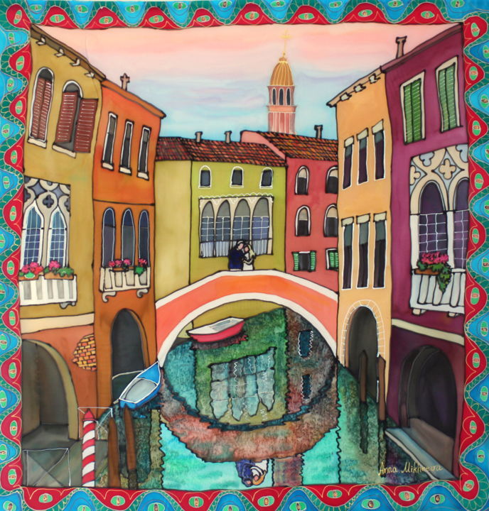 Schilderij getiteld "Venice" door Anna Mikheeva, Origineel Kunstwerk, Anders