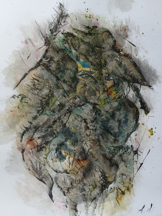 Pintura titulada "Еуфория" por Anna Mytavska (Cabrerra), Obra de arte original, Acuarela