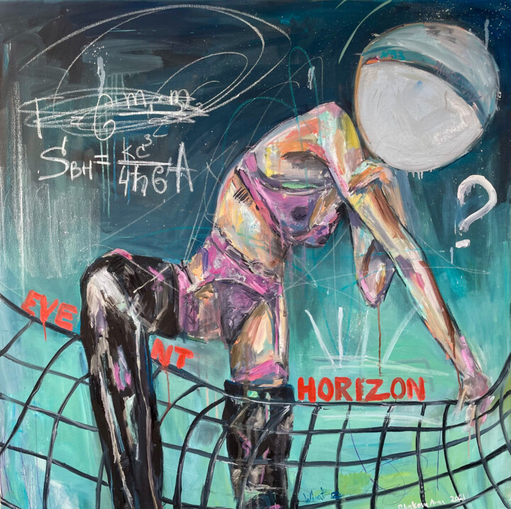 Pintura intitulada "Event Horizon" por Anna Polani, Obras de arte originais, Óleo