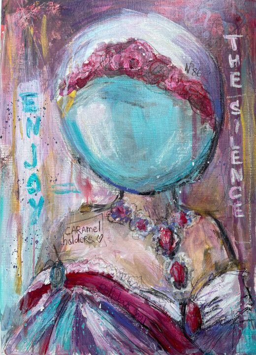 Картина под названием "Enjoy the silence" - Anna Polani, Подлинное произведение искусства, Акрил Установлен на картон