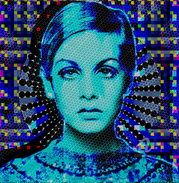 Digital Arts titled "Pop art 24" by Anna Serebrenoya, Original Artwork, 2D Digital Work
