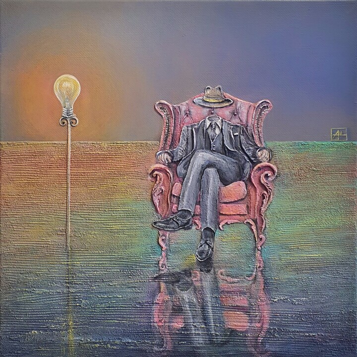 Картина под названием "The Balance" - Anna Shuvaeva, Подлинное произведение искусства, Акрил Установлен на Деревянная рама д…