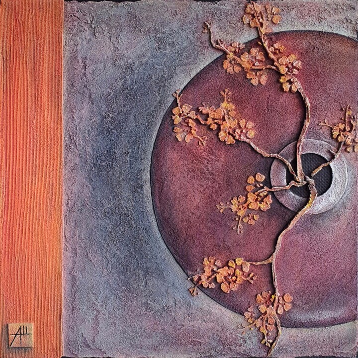 Malerei mit dem Titel "Zen" von Anna Shuvaeva, Original-Kunstwerk, Acryl Auf Keilrahmen aus Holz montiert