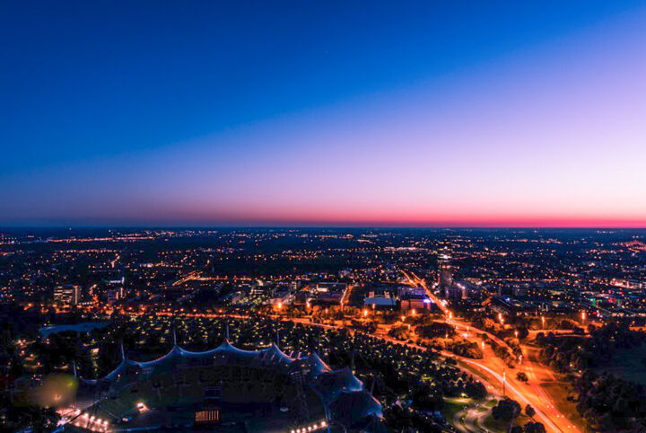 "München bei night" başlıklı Fotoğraf Anna Sun tarafından, Orijinal sanat, Dijital Fotoğrafçılık