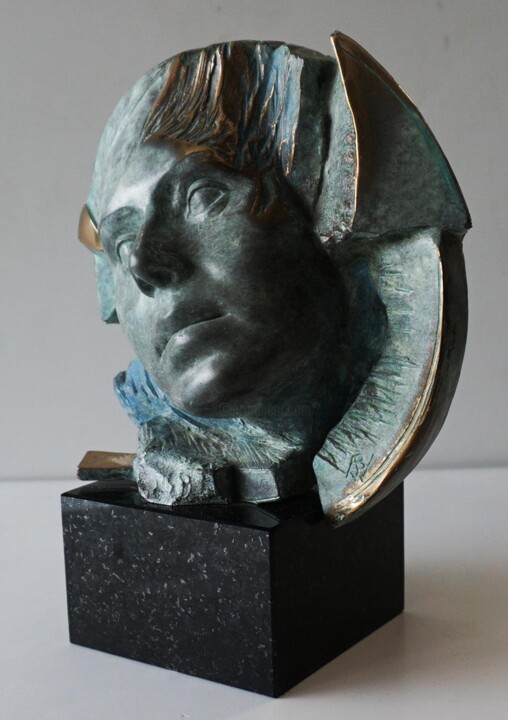 Skulptur mit dem Titel "Eos" von Anna Wątróbska, Original-Kunstwerk, Bronze