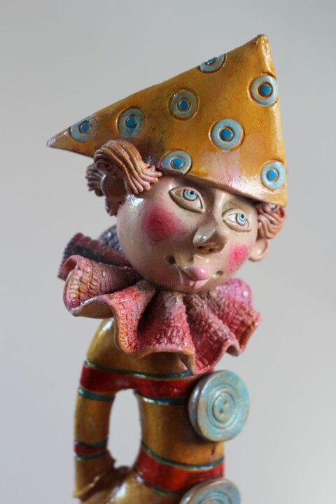 Sculpture titled "Marzyciel" by Annaart, Original Artwork, Ceramics