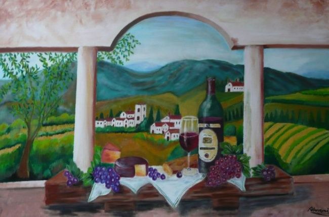 Painting titled "Matrimonio di sapor…" by Anna Arvonio, Original Artwork