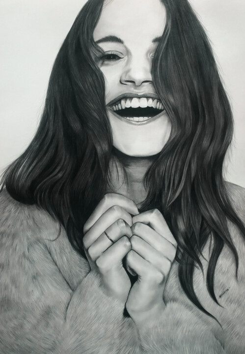 Drawing titled "Joy Of Life" by Annabel, Original Artwork, Pencil