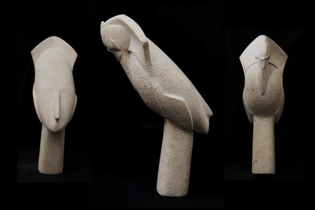 Sculpture titled "Heron Headdress" by Annabel Ward, Original Art, Casting