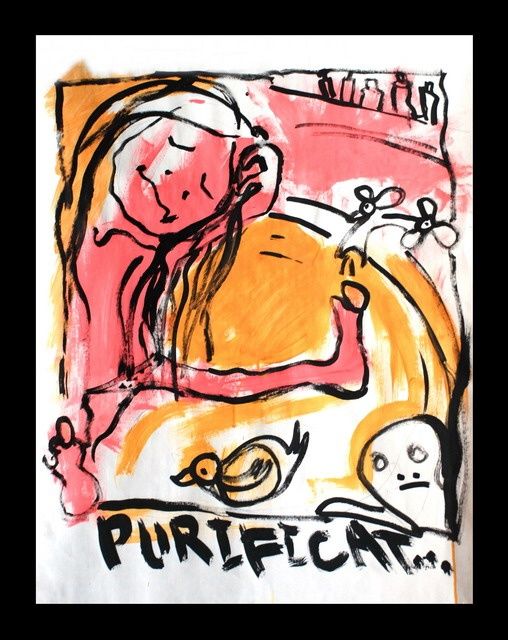 Painting titled "Purification" by Anna Hakopian, Original Artwork