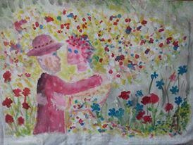 Painting titled ""Dancing Meadows"" by Anna Jagla, Original Artwork