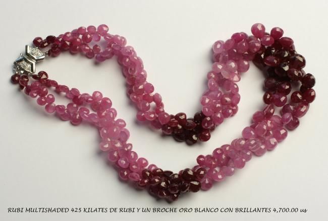 Design intitulée "multishaded rubies" par Anna Kassel, Œuvre d'art originale