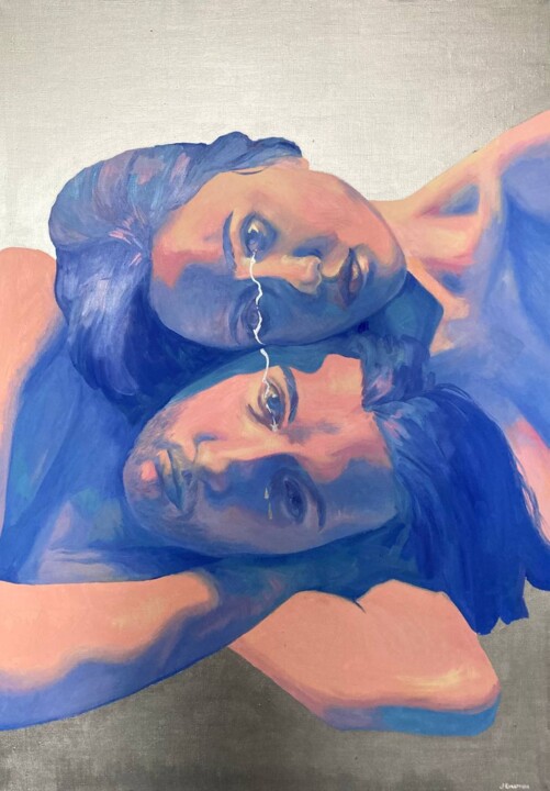 Malerei mit dem Titel "Tears" von Anna Kochetkova, Original-Kunstwerk, Öl