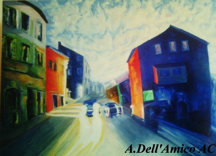 Painting titled "Santo Stefano 110" by Annalisa Dell'Amico, Original Artwork, Oil