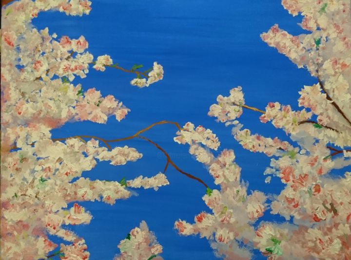Peinture intitulée "Blossom" par Annalucia.Art, Œuvre d'art originale, Huile