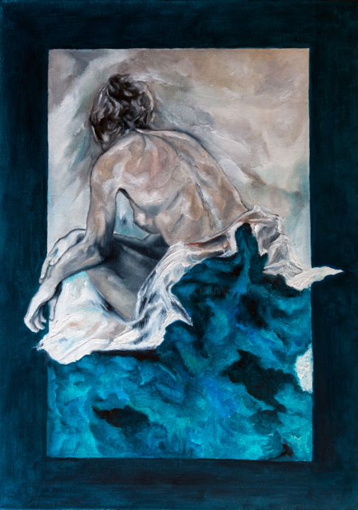 Pittura intitolato "RIFLESSIONI" da Annamaria Maremmi, Opera d'arte originale, Olio
