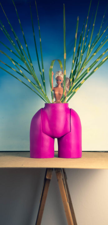 Escultura intitulada "" LaLa" Vase Einzel…" por Who Is Anna B., Obras de arte originais, Objetos