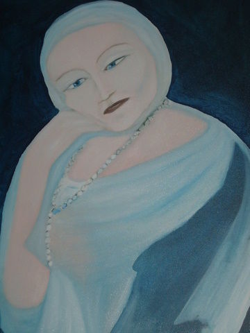 Pittura intitolato "l'attesa 8" da Anna Maria Ladu, Opera d'arte originale, Olio