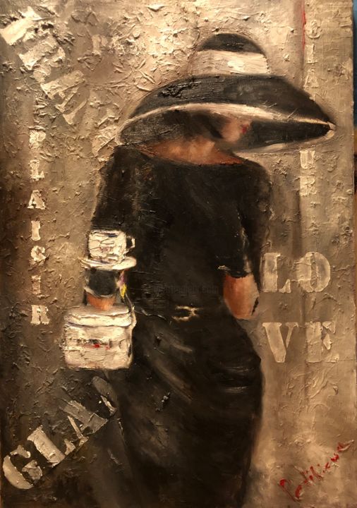Peinture intitulée "Glamour" par Anna Perfilieva, Œuvre d'art originale, Huile