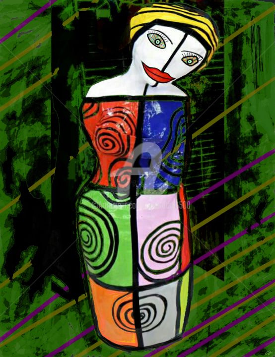 Digital Arts titled "Solange" by Anna Tóth, Original Artwork, Other