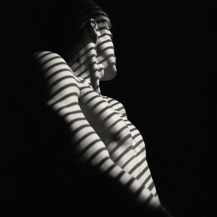 Photographie intitulée "Playing Zebra" par Anna Zavileiskaia, Œuvre d'art originale