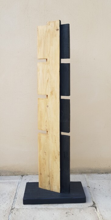 Sculpture titled "Totems I" by Annbo, Original Artwork, Wood