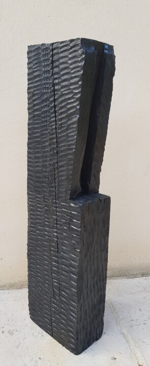 Sculpture intitulée "Totem II" par Annbo, Œuvre d'art originale, Bois