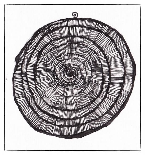 Zeichnungen mit dem Titel "Mandala  5" von Anni Boreiko, Original-Kunstwerk, Andere