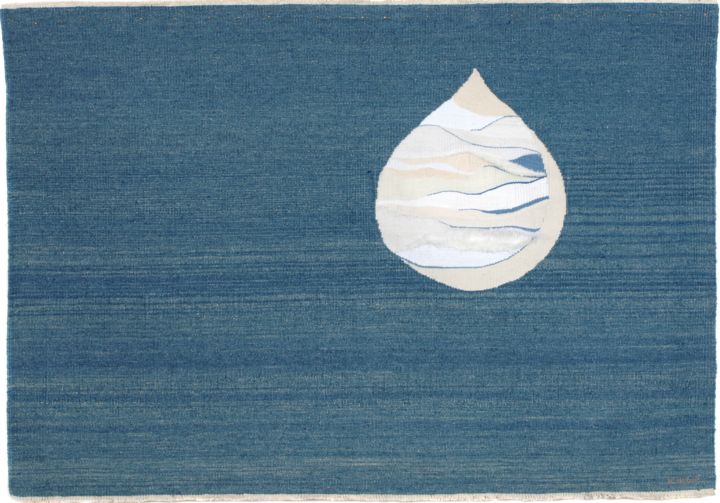 Textile Art titled ""L'Une"" by Anne Arbus, Original Artwork, Tapestry