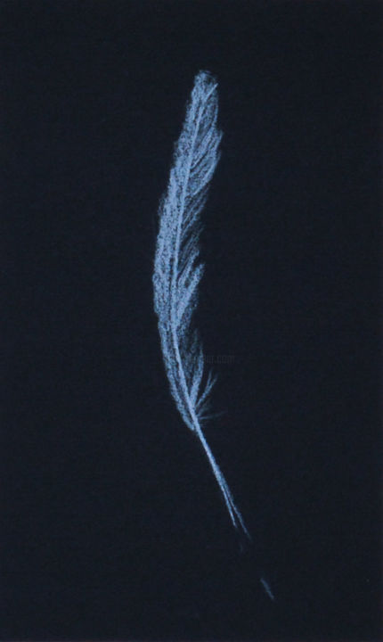 Painting titled "Plume 3" by Anne B, Original Artwork