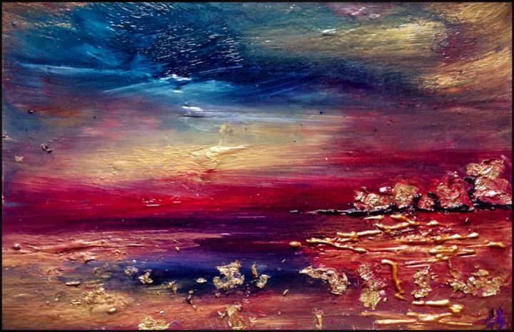 Painting titled "Côte d'Or" by Anne Brigaud, Original Artwork