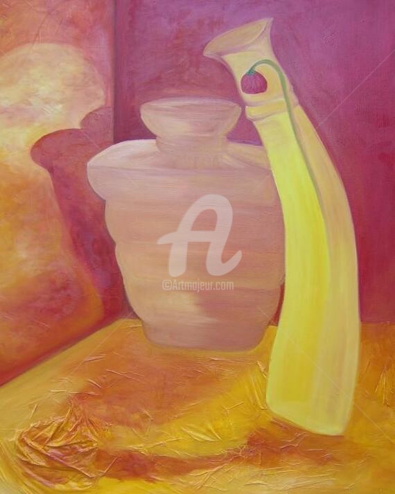 Painting titled "parfum d'automne" by Anne Dahirel, Original Artwork