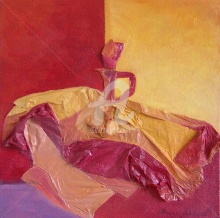 Pintura intitulada "Carafedanseuse" por Anne Dahirel, Obras de arte originais