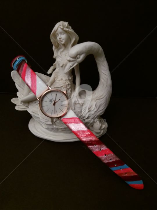 手工艺品 标题为“Montre "La passion…” 由Anne D'Orion, 原创艺术品, 手表