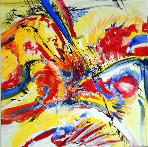 Painting titled "Jazz 1" by Anne Guerrant, Original Artwork