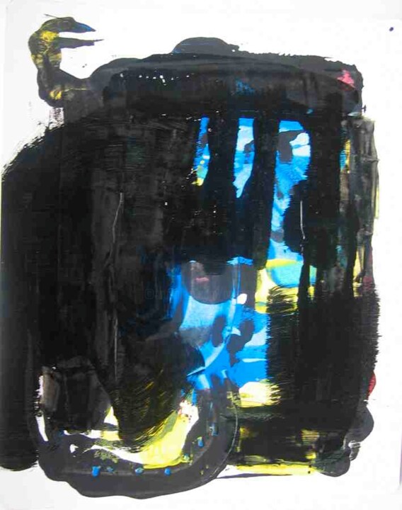 Peinture intitulée "porte-5-" par Anne Guerrant, Œuvre d'art originale, Acrylique