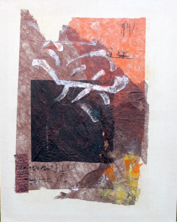 Collages titled "Tan 3914" by Anne Guerrant, Original Artwork