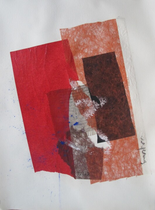 Collages titled "Tan 3928" by Anne Guerrant, Original Artwork