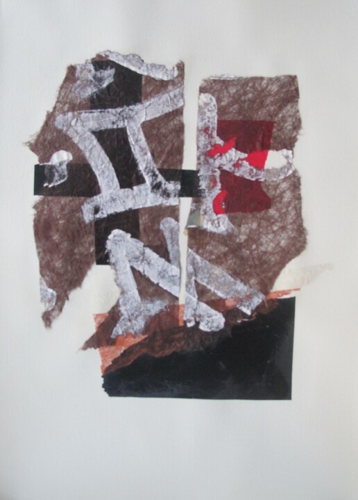 Collages titled "Tan 3931" by Anne Guerrant, Original Artwork