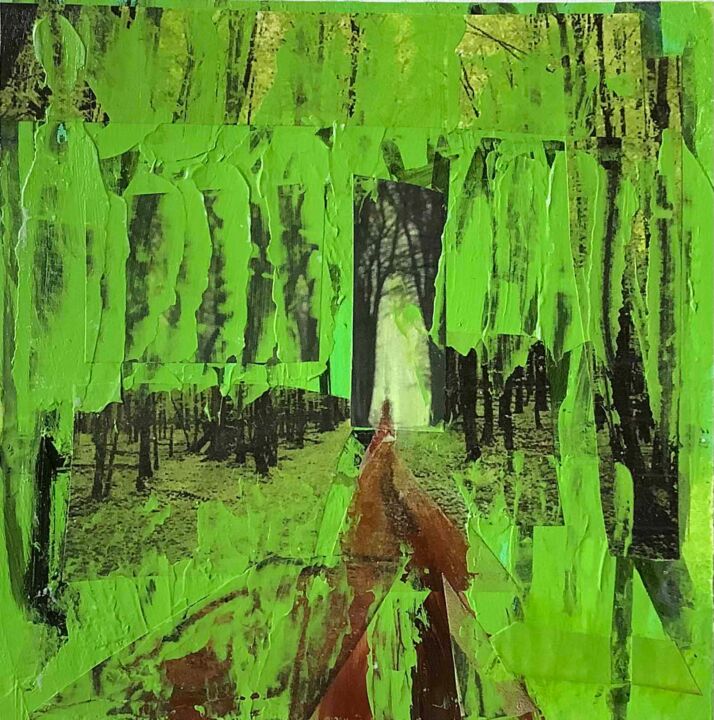 Pittura intitolato "Tree no.16" da Anne-Julie Hynes, Opera d'arte originale, Acrilico