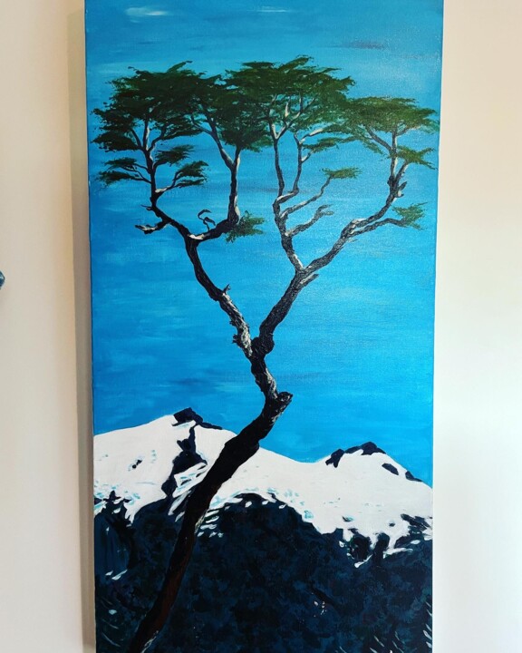 Painting titled "Patagonia" by Anne Lachaize Archambault, Original Artwork, Acrylic