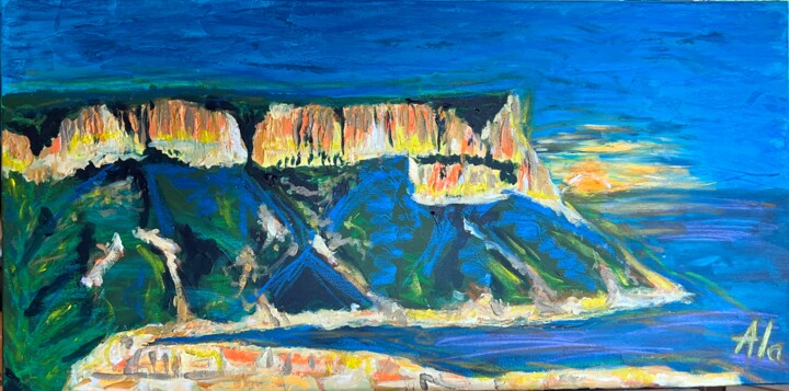 Painting titled "Cap canaille" by Anne Lachaize Archambault, Original Artwork, Acrylic