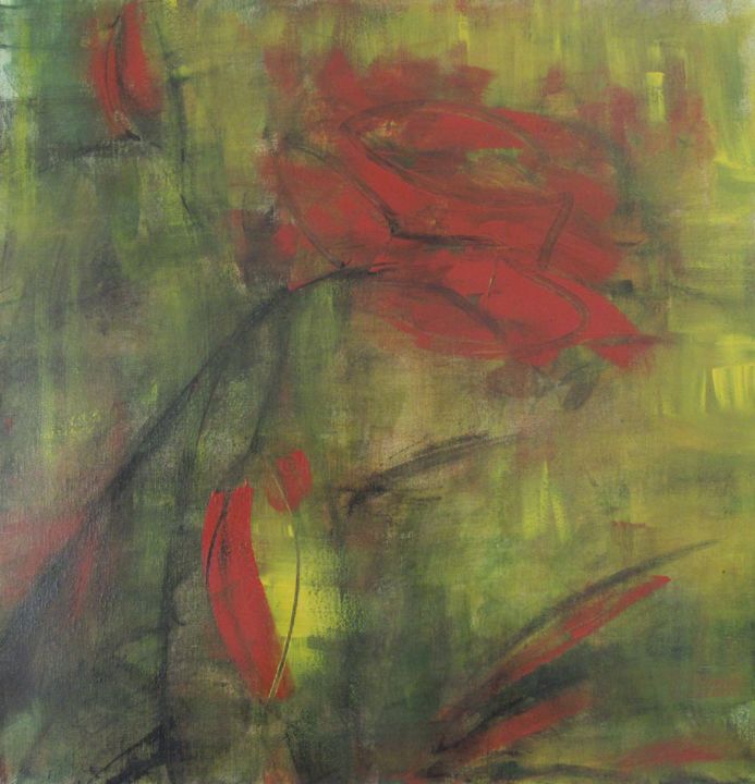 Painting titled "automne" by Anne Lerbs, Original Artwork, Acrylic