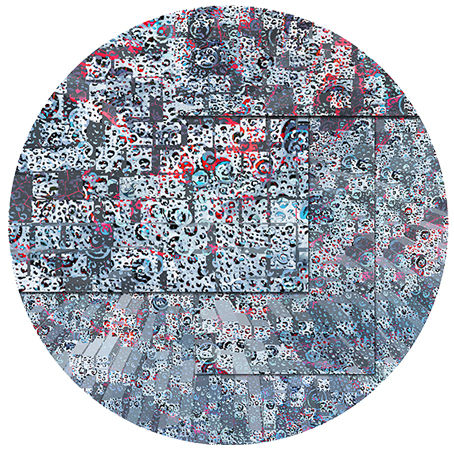 Digitale Kunst mit dem Titel "Tourbillon 9" von Anne Lou, Original-Kunstwerk, Digitale Malerei