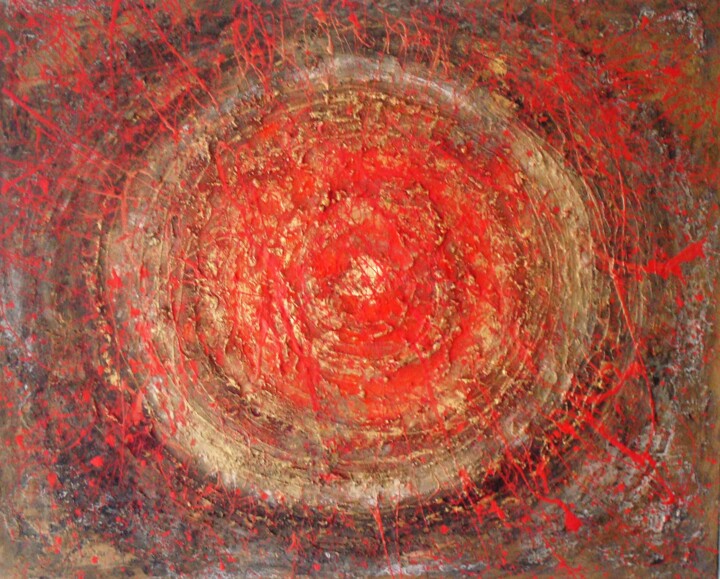 Peinture intitulée "Fusion" par Anne-Marie Formiglio, Œuvre d'art originale, Acrylique