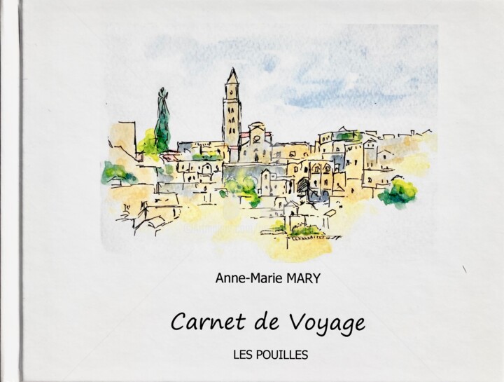 Drawing titled "Carnet de voyage da…" by Anne-Marie Mary, Original Artwork, Watercolor