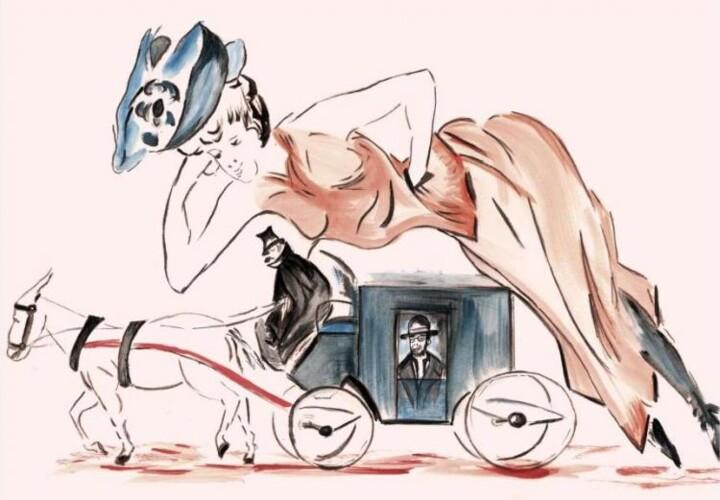 「à toi Lautrec」というタイトルの描画 Anne Marie Mazzocchiによって, オリジナルのアートワーク